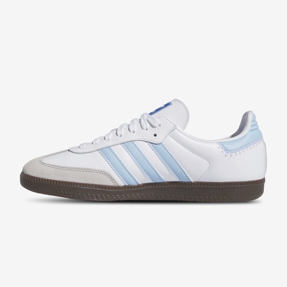adidas Originals Samba Men's White and Blue Sneakers - Picture 4 of 7